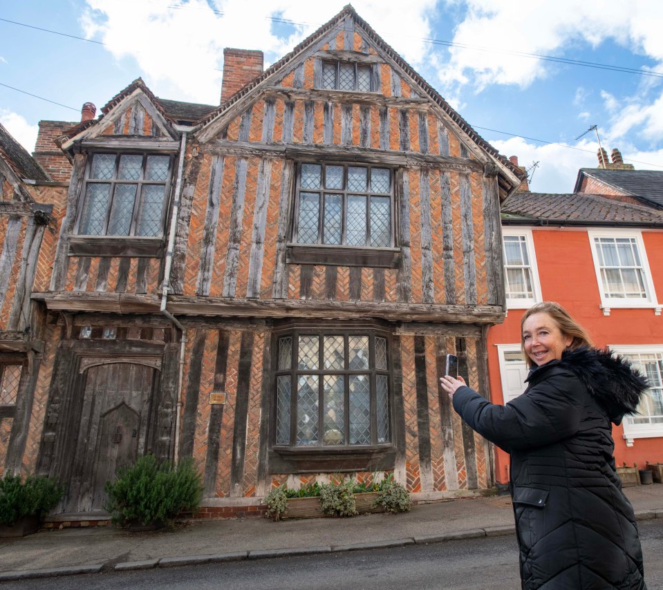 Marian Zimmerman outside De Vere House, which featured in the Harry Potter films