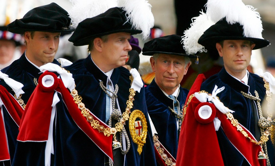 Andrew could be banned from wearing the lavish ceremonial robe