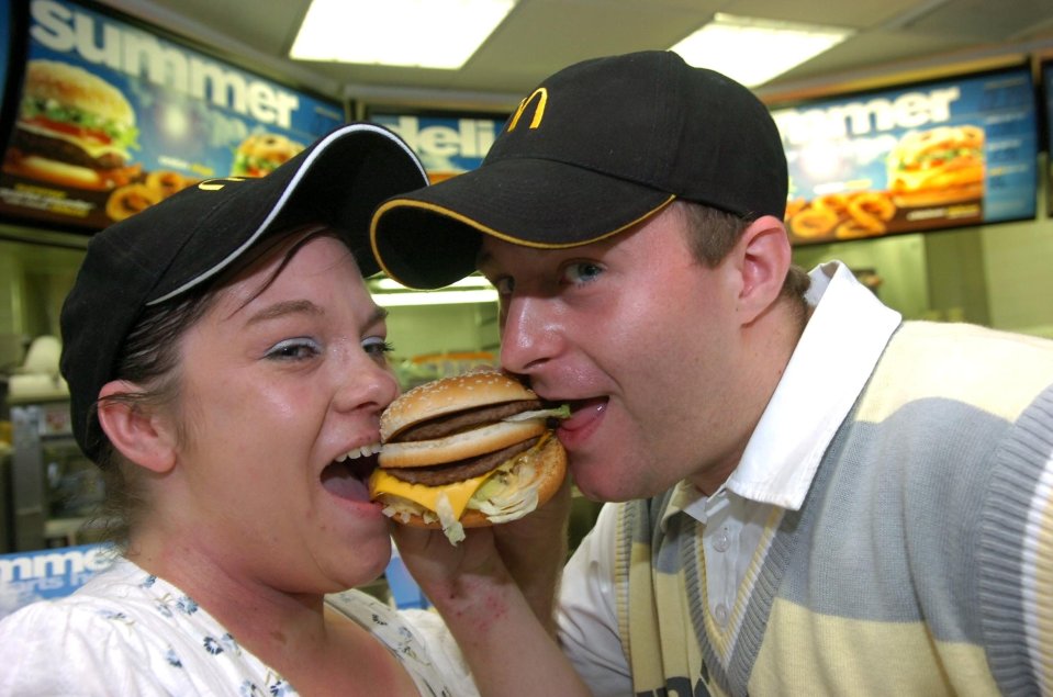 Luke met his future wife Emma Cox at the burger joint