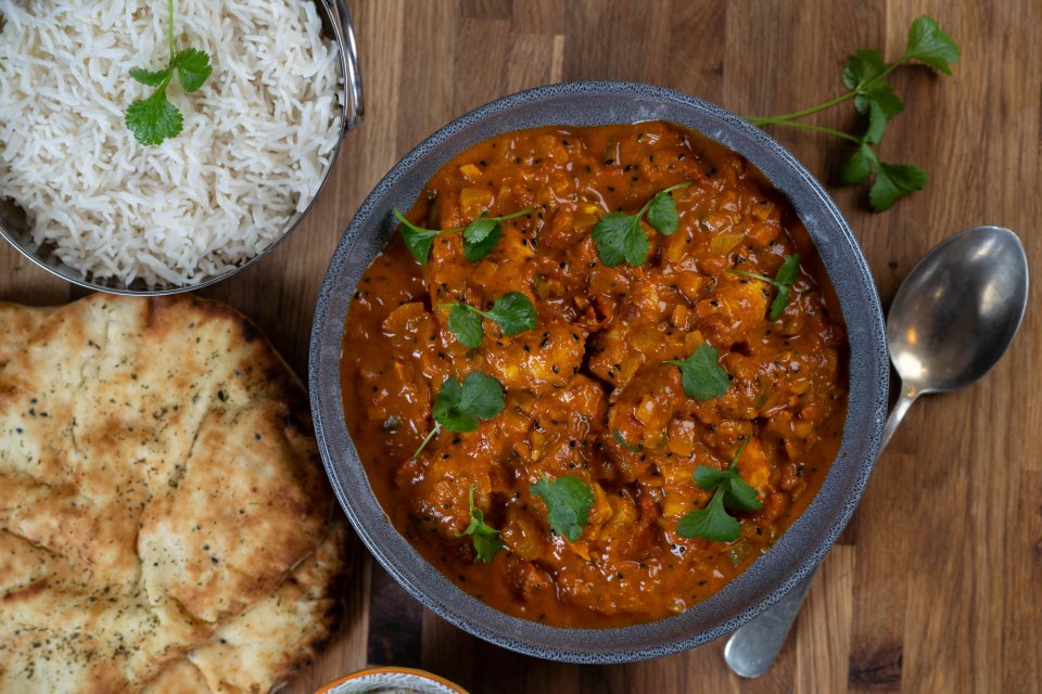 The sausage tikka masala