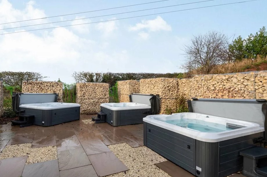 The hot tubs are available to use every day until 9:30pm