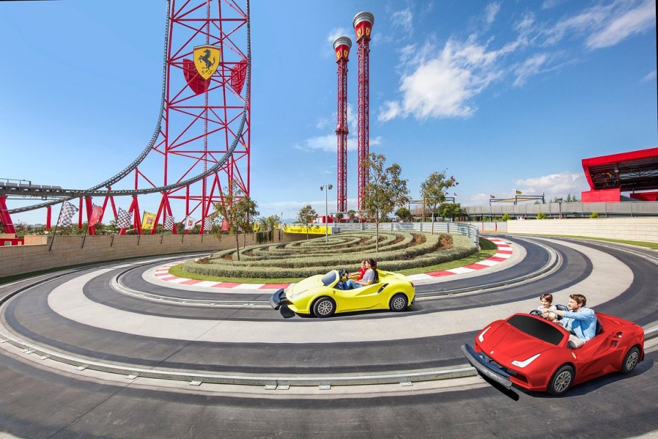 Ferrari Land is where everything follows a car theme and you can find plenty of rides to enjoy