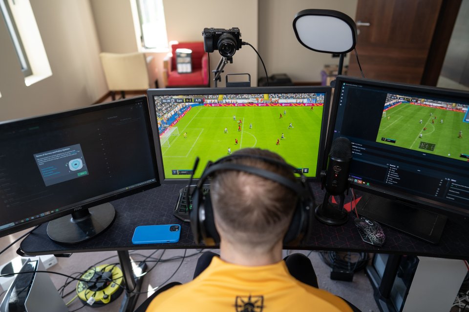 He plays the game for around eight hours a day from his bedroom