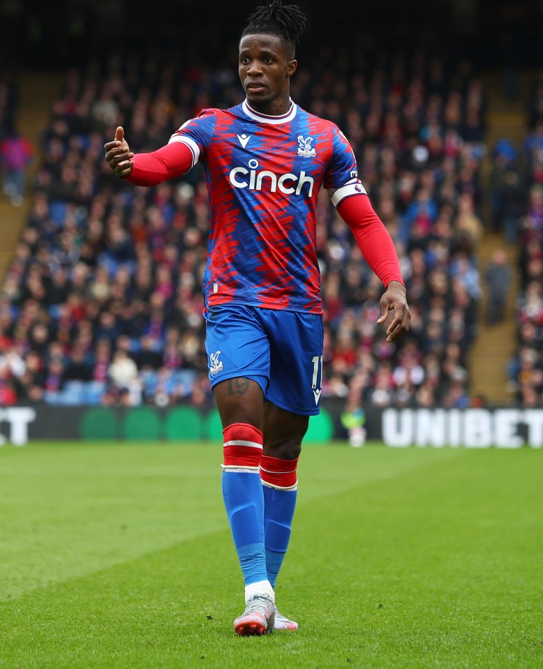 Crystal Palace star Wilfried Zaha’s contract runs out in June