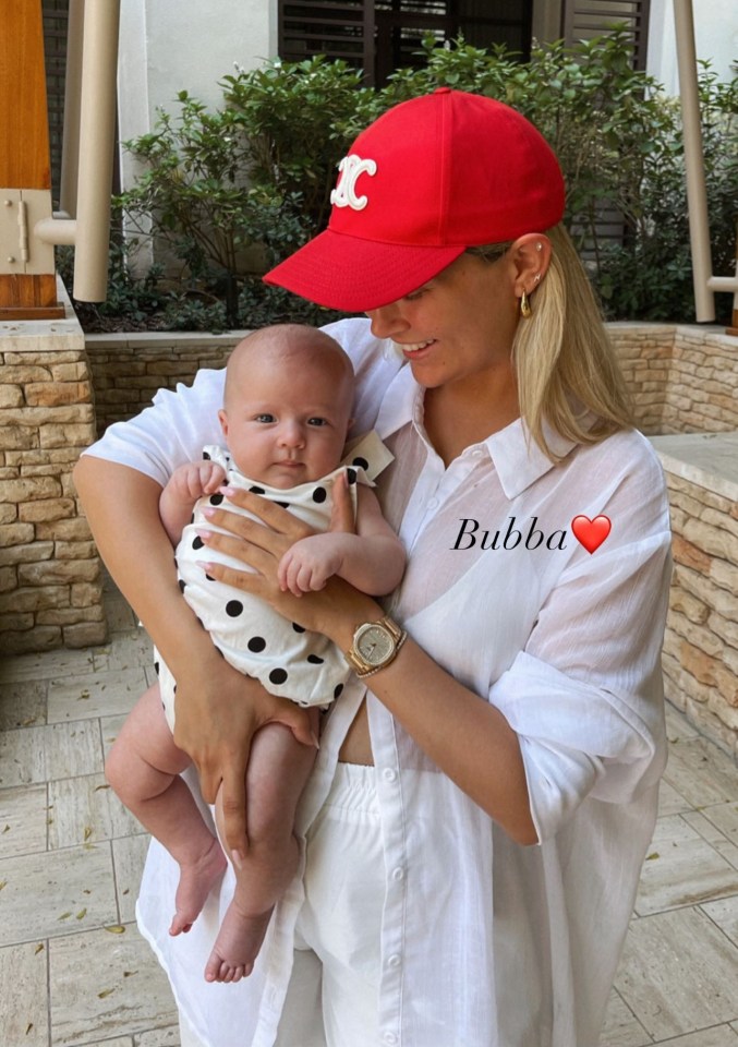 Molly has been enjoying a luxury holiday with baby Bambi and boyfriend Tommy Fury