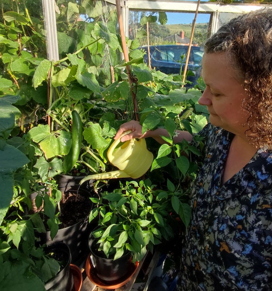 Tess loves to grow her own fruit and vegetables