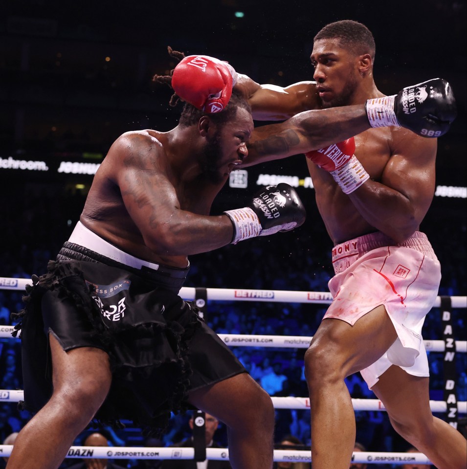 Anthony Joshua returned to the win column against Jermaine Franklin last weekend