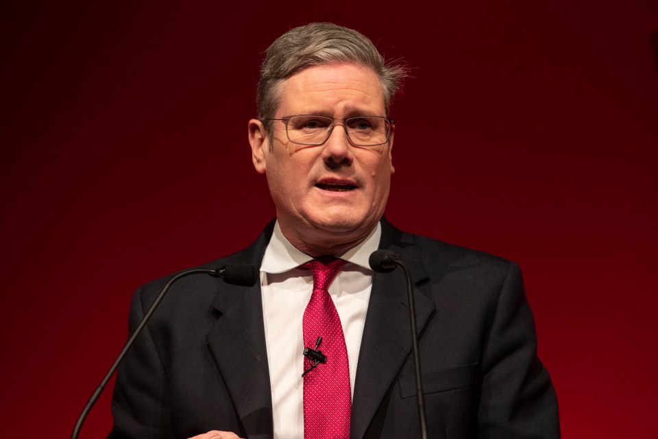 LLANDUDNO, WALES - MARCH 11: Labour leader Keir Starmer delivers his speech at the Welsh Labour Conference at Venue Cymru on March 11, 2023 in Llandudno, Wales. The Welsh Labour Party conference returns to Llandudno with the party slogan Stronger, Fairer, Greener (Tryfach, Cecach, Gwyrddach) as they set out their policies to party members. (Photo by Jason Roberts/Getty Images)