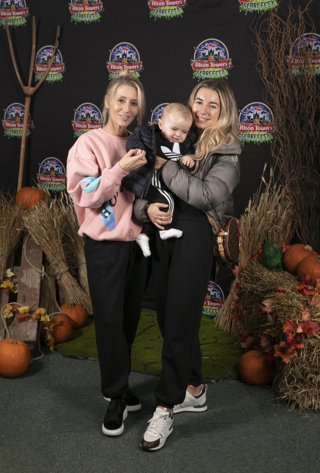 Editorial Use Only..Mandatory Credit: Photo by PinPep/Shutterstock (12530937af)..Dani Dyer and mum Jo. Alton Towers Resort welcomed the first guests to enjoy the brand new spooktacular family attraction for this year's Scarefest, Trick O Treat Town, where every day is Halloween and the townsfolk favourite past time is trick-or-treating for the town's visitors...Alton Towers Scarefest Trick O Treat Town, Staffordshire, UK - 09 Oct 2021