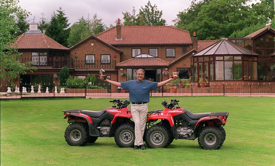 Lottery winner Roy Gibney, who scooped £7.5million in 1998