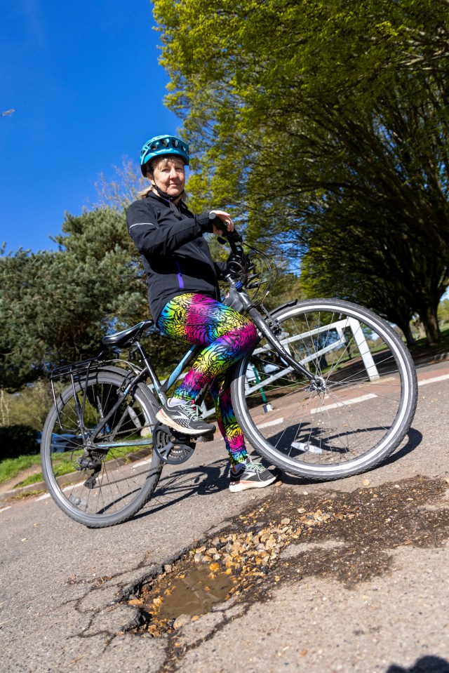 Alexandra Stevens, 61, said she fears going over her handlebars every time she cycles