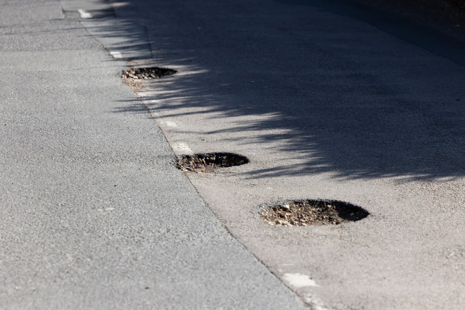 The uneven section of Petersfield Road in Bournemouth, Dorset