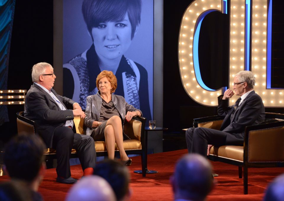 Christopher and Paul with Cilla in The One And Only Cilla Black celebrating her 50 years in showbusiness in 2013