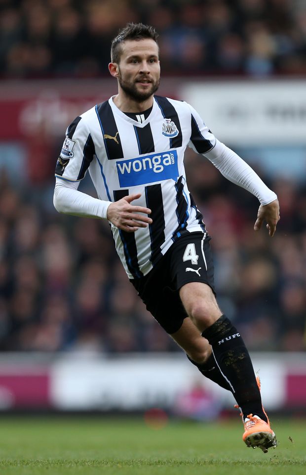 Cabaye played for Newcastle between 2011 and 2014