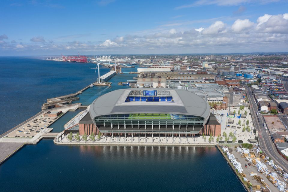 Everton's new £600m stadium has yet to be built but has been selected