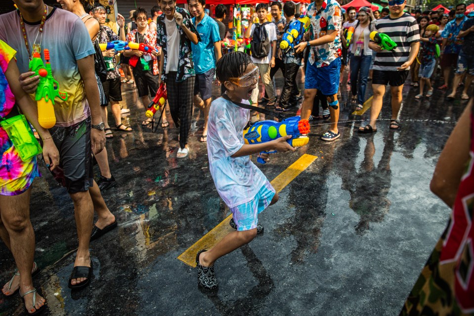 Many say this is an exciting way to cool off under the blazing sun during Thailand's hottest month