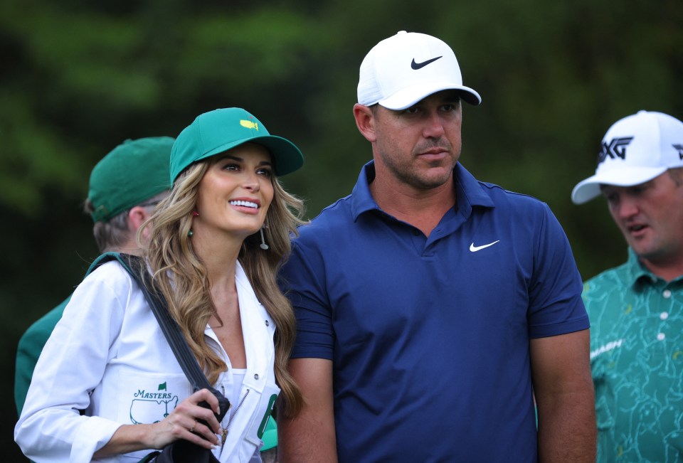 Jena accompanied Brooks Koepka at the Masters