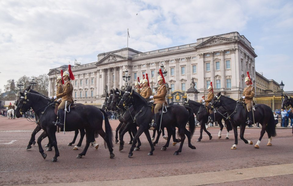 Preparations took place in London ahead of the ceremony