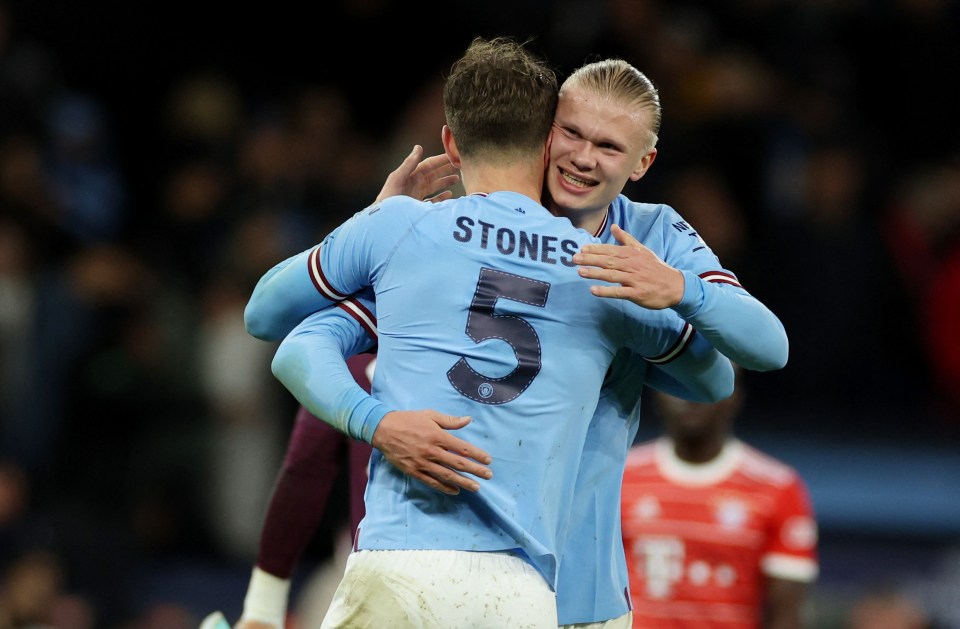 Erling Haaland and John Stones were key in Manchester City's win over Bayern