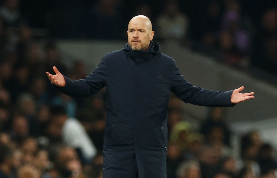 Erik ten Hag was blasted by fans for his subs against Tottenham