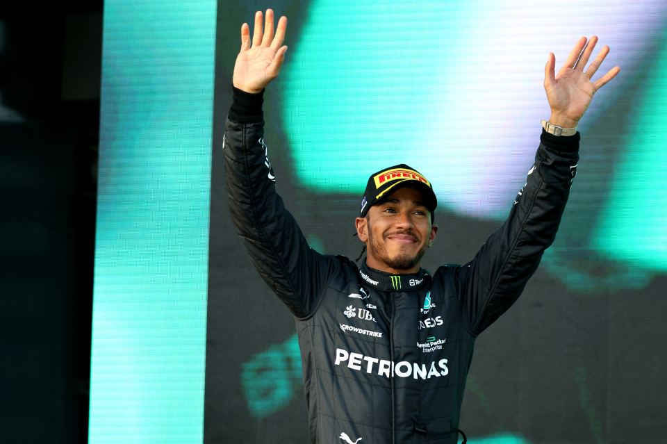 Lewis Hamilton finished in second place at the Australian Grand Prix