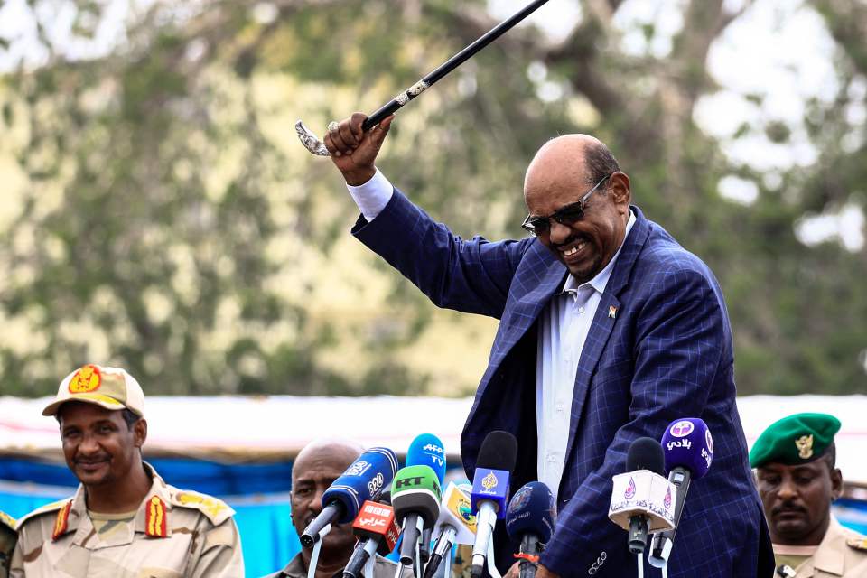 The jailed dictator Omar al-Bashir who ruled Sudan for 30 years with terror, repression and violence