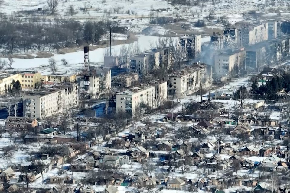 The city has been left utterly devastated by the Russians