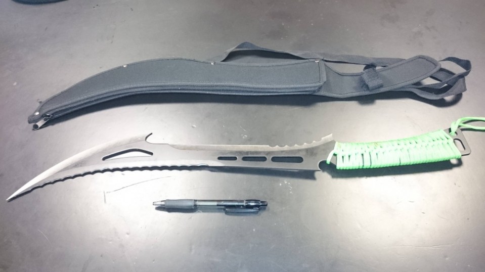 An example of a blade that could be deemed a 'zombie knife'