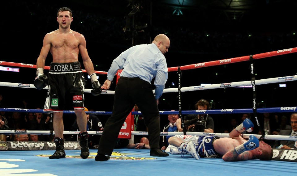 Calr Froch retired in 2014 after knocking out George Groves in their rematch