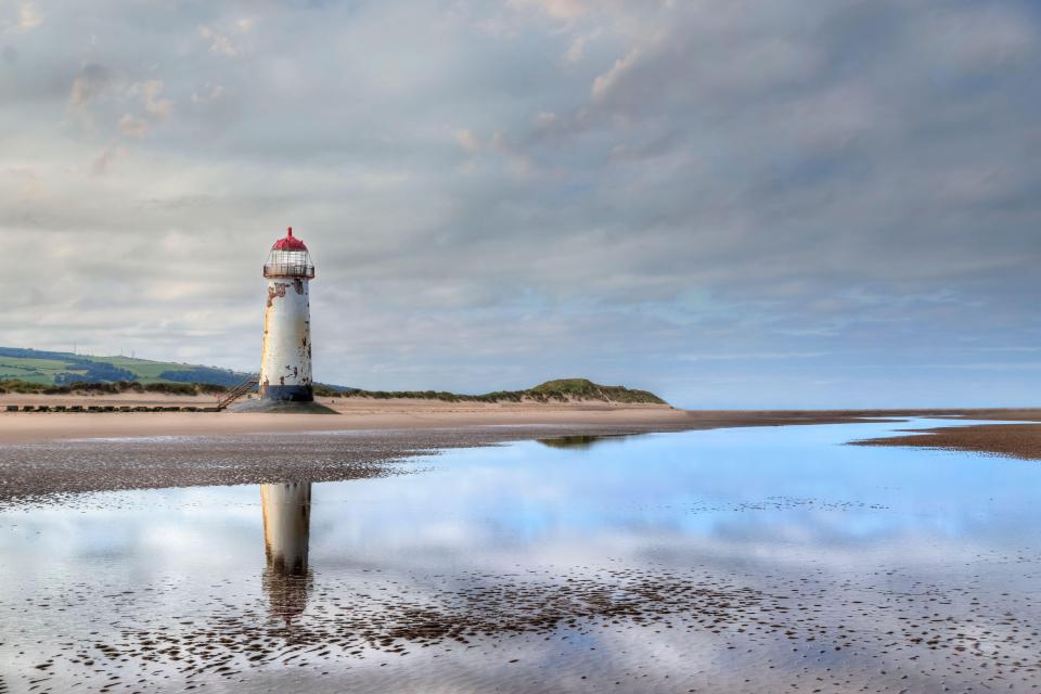 Less than an hour from Wrexham is the sandy Talacre beach with its famous lighthouse