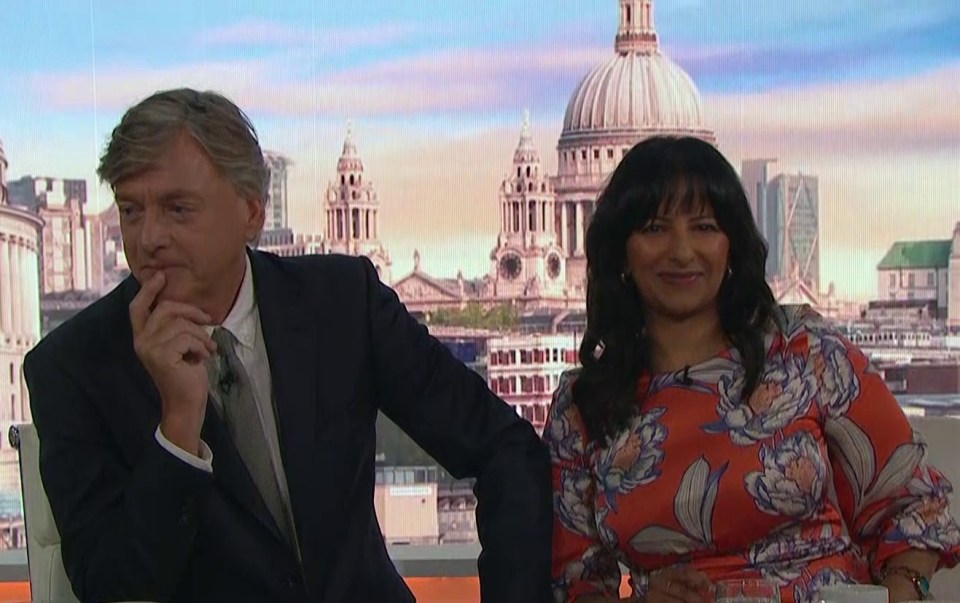 Richard Madeley and Ranvir Singh looked momentarily confused