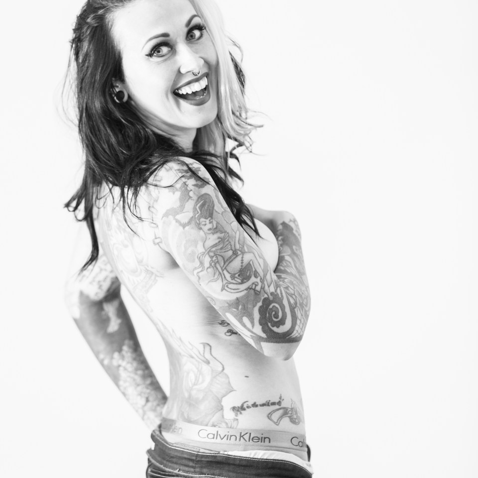 The Essex based mum says she is judged for her heavy ink by other parents