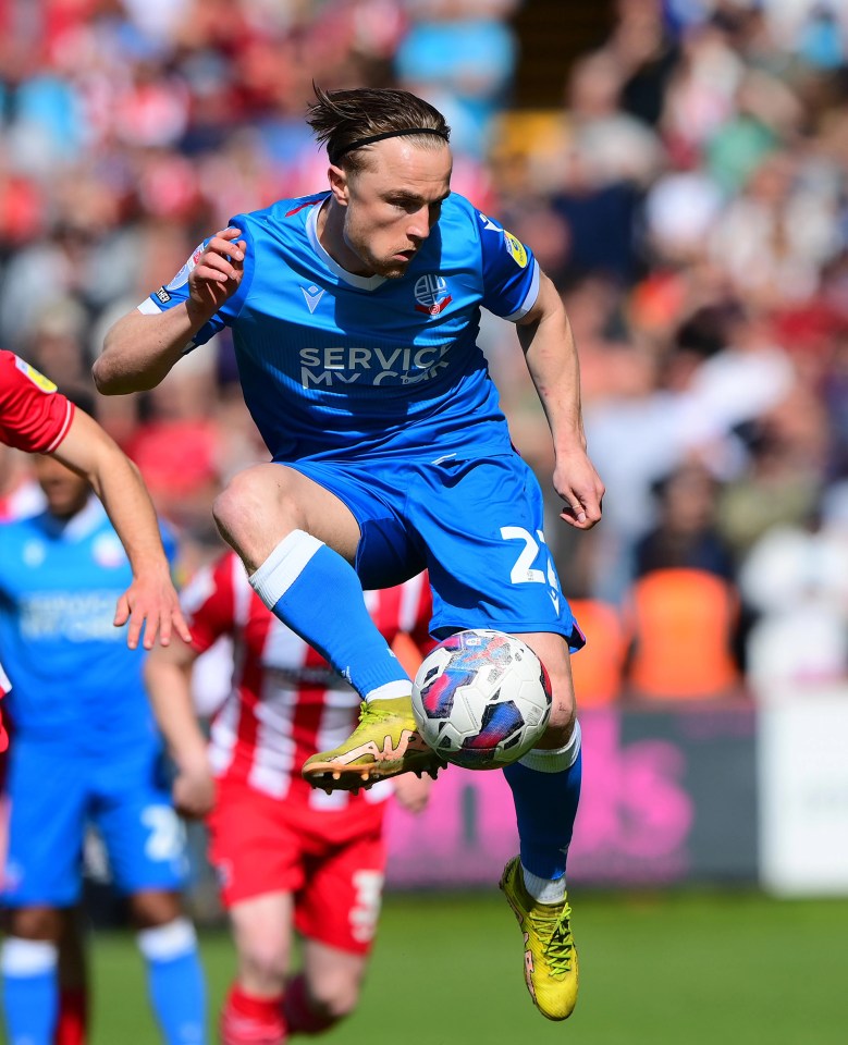 Kyle Dempsey in action against Exeter City earlier this month