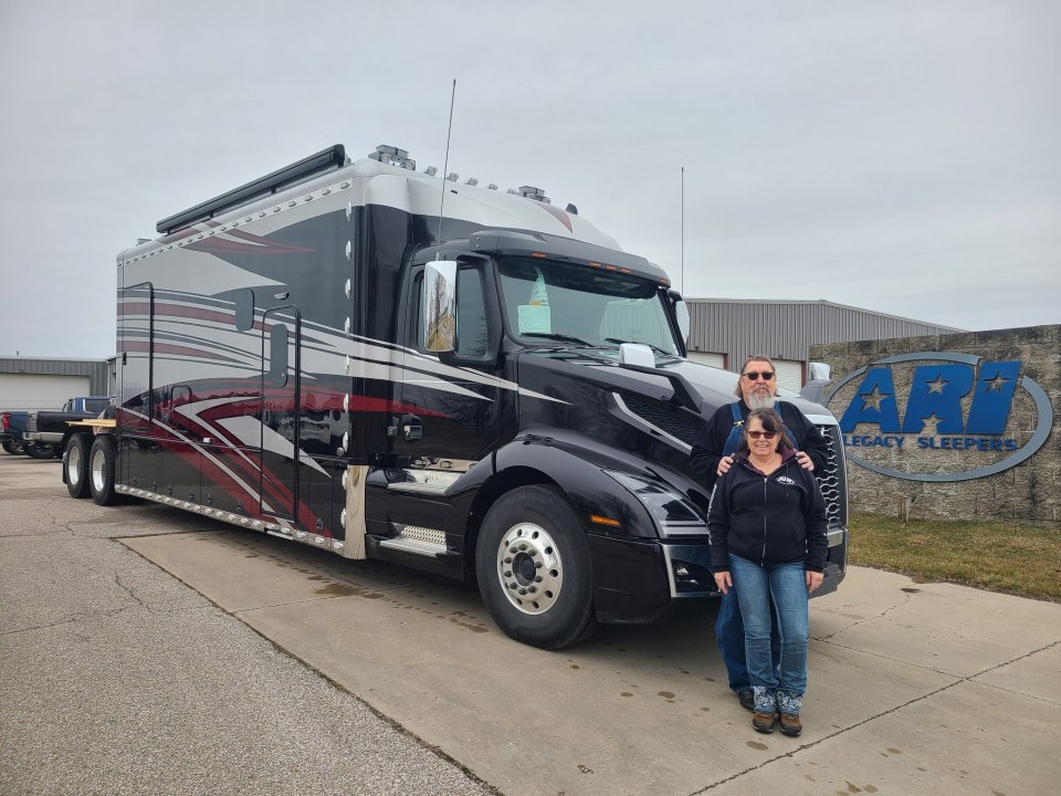 The couple have lots of experience converting trucks