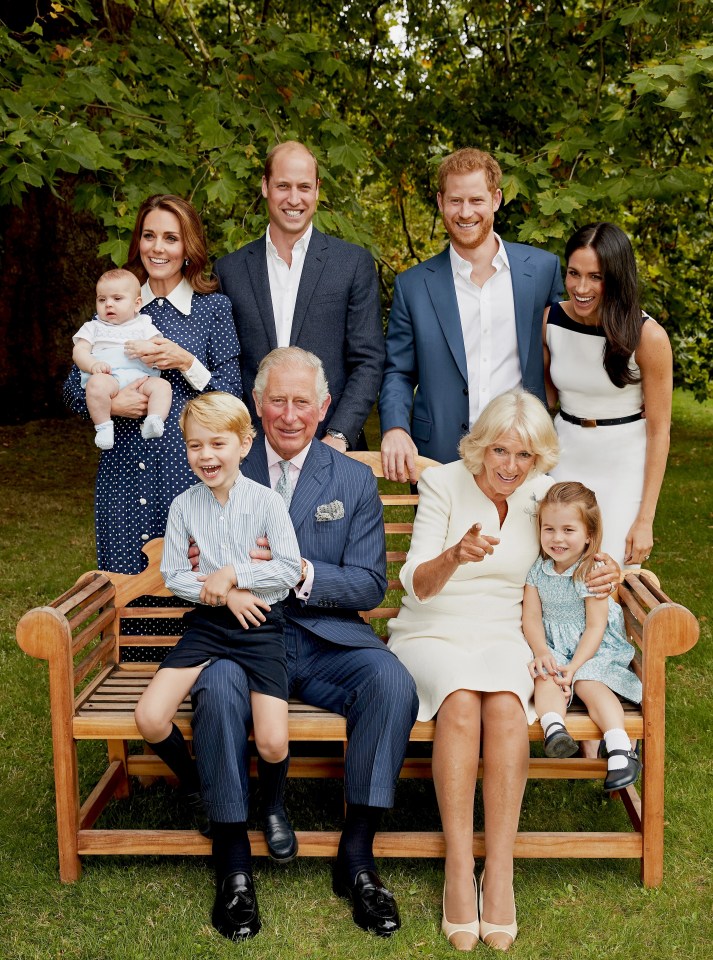 The relaxed family portrait, taken on Charles' 70th birthday, will feature in the official Buckingham Palace programme for the coronation