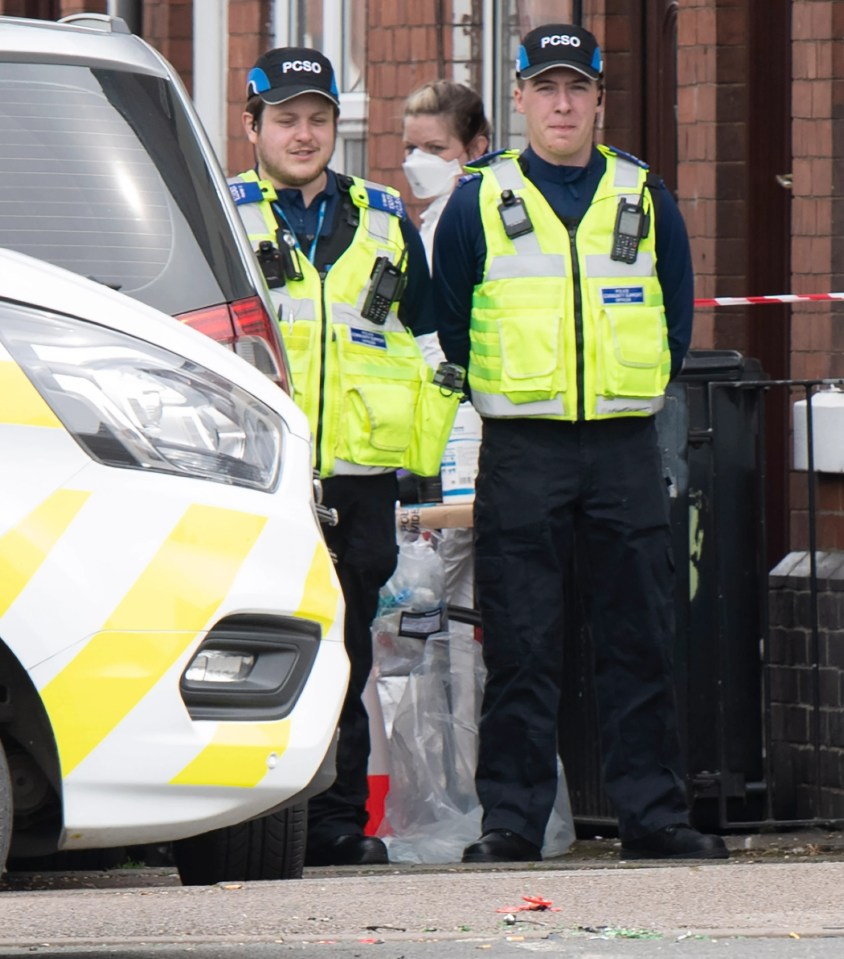 A cordon has been put in place and some local roads have been closed