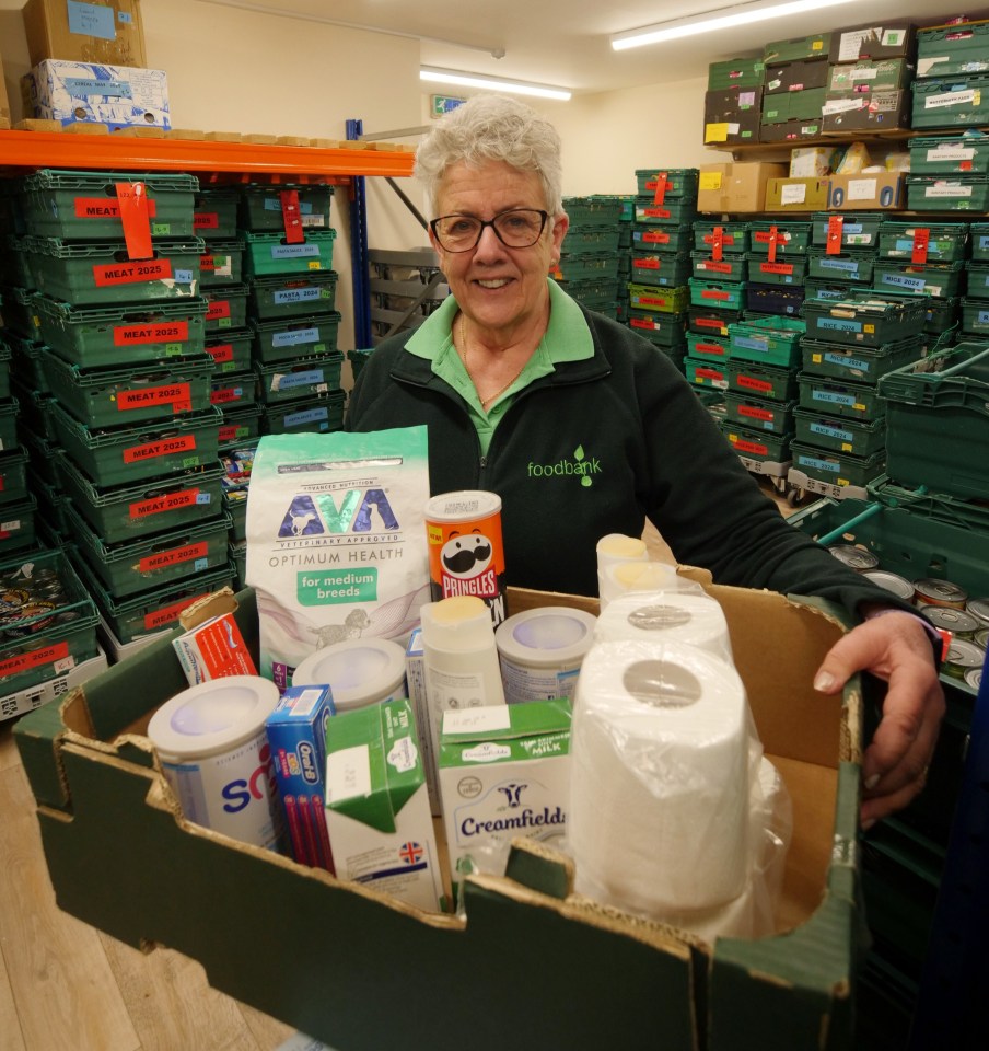 Hard-up locals are turning to the food bank, run by Jacqui White