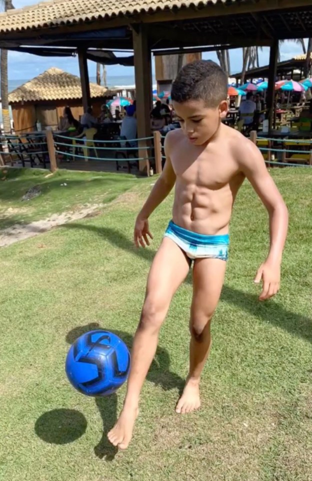 Cauzinho got into weightlifting when his dad took him to his gym two years ago