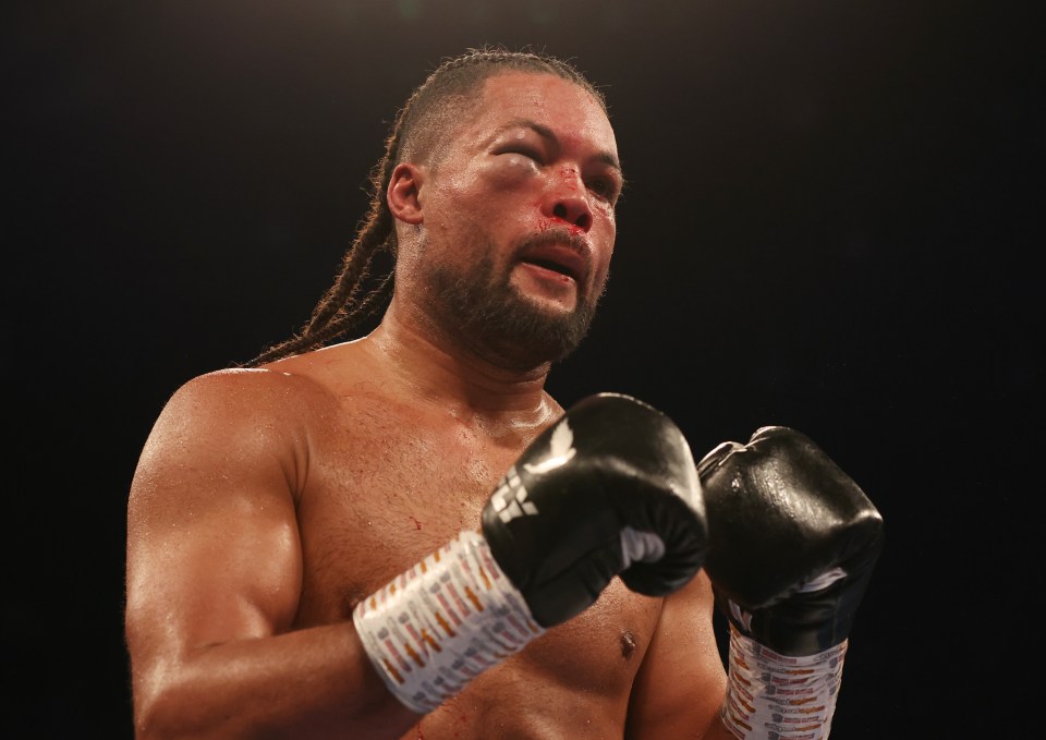 Joe Joyce was taken to hospital due to the horror eye injury he suffered