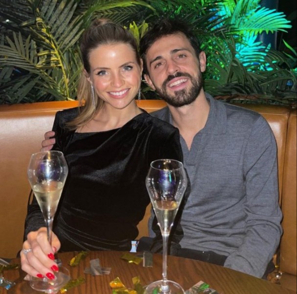 Tomaz with her partner Bernardo Silva