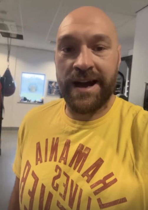 Tyson Fury celebrated the one-year anniversary of his Dillian Whyte bout with 15 rounds in the gym