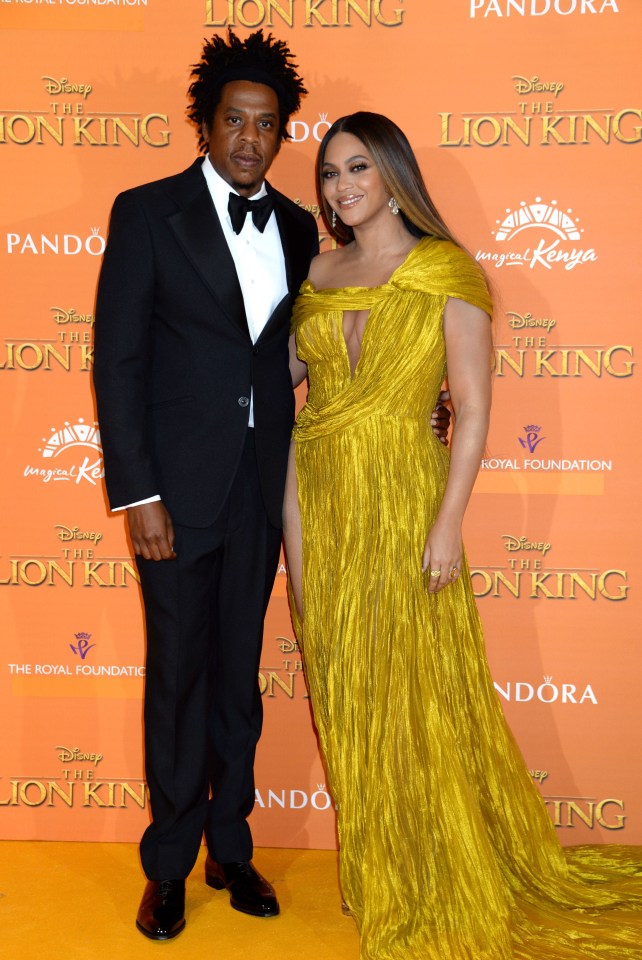 Mandatory Credit: Photo by Richard Young/REX/Shutterstock (10332764gh) Jay Z and Beyonce Knowles 'The Lion King' film premiere, London, UK - 14 Jul 2019