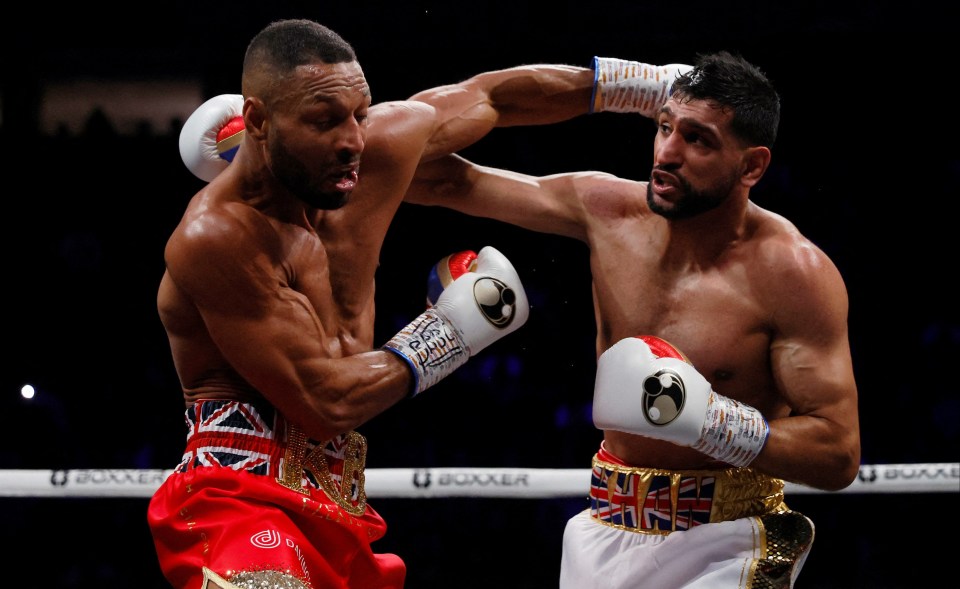 Kell Brook, left, stopped Amir Khan last year