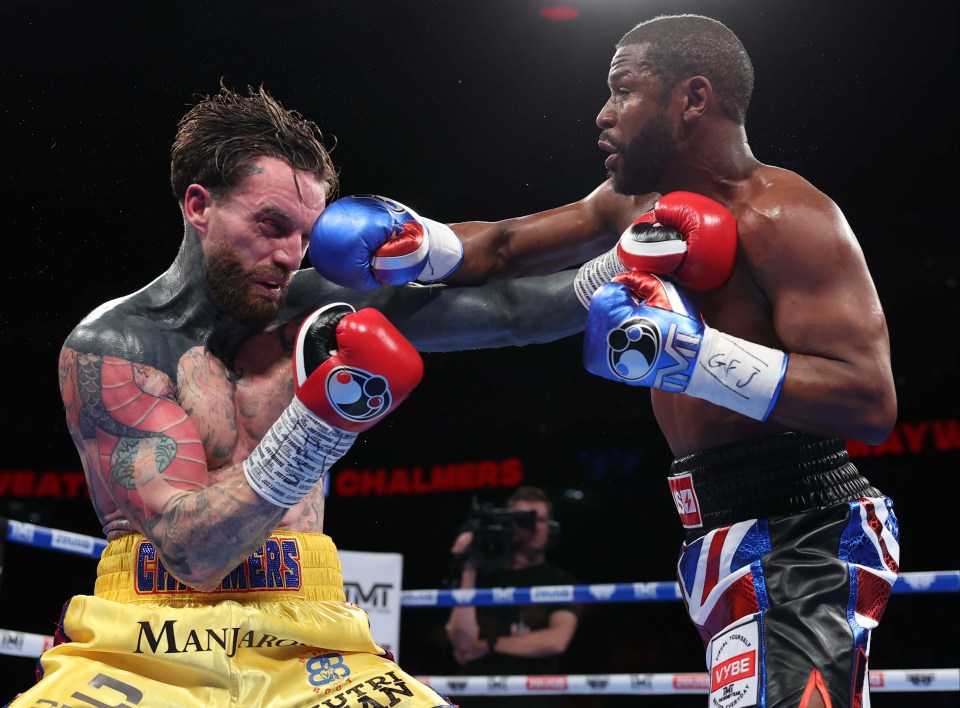 Aaron Chalmers faced Floyd Mayweather in an exhibition bout