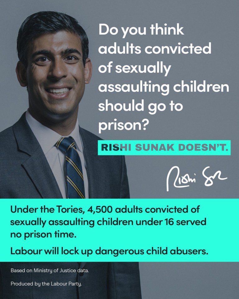 RISHI SUNAK :<br />
The Labour Party<br />
@UKLabour<br />
Labour is the party of law and order.-  //twitter.com/UKLabour/status/1643973886311297028