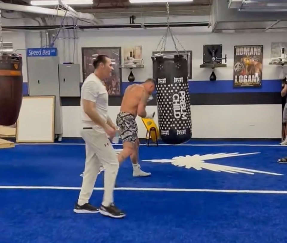 Coach Bob Santos pictured in Jake Paul's gym