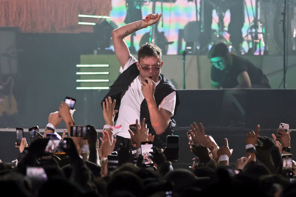 INDIO, CALIFORNIA - APRIL 21: Damon Albarn of Gorillaz performs at the Mojave Tent during the 2023 Coachella Valley Music and Arts Festival on April 21, 2023 in Indio, California. (Photo by Michael Loccisano/Getty Images for Coachella)