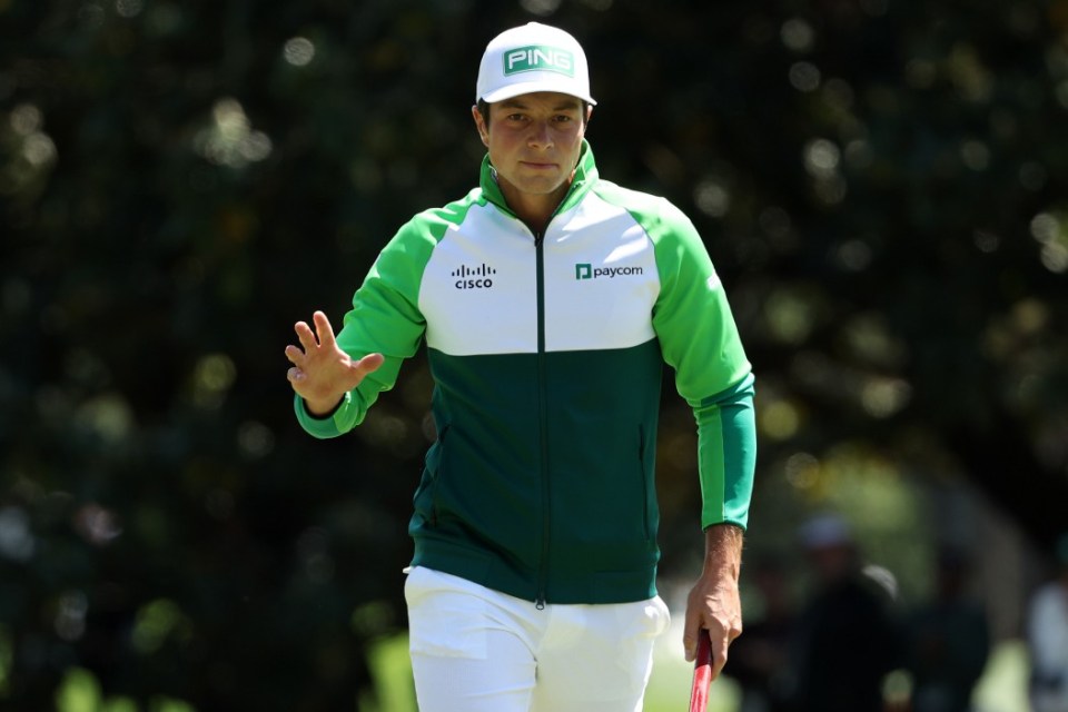 Viktor Hovland at the 2023 Masters