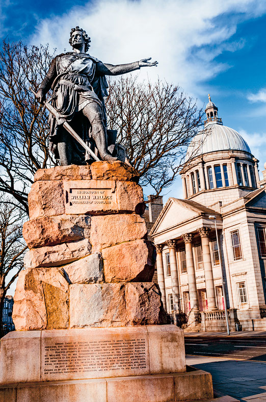 Nicknamed the 'Granite City' you're bound to spot the odd statue around Aberdeen