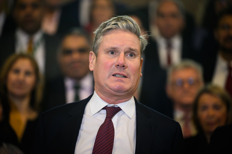 LONDON, ENGLAND - JANUARY 11: Labour Party leader Keir Starmer makes a statement as he welcomes the latest Labour MP Andrew Western to the House of Commons at Westminster Hall on January 11, 2023 in London, England. Labour Party candidate Andrew Western was elected the new Member of Parliament for Stretford and Urmston in a by-election held on Thursday¿15¿December¿2022.¿ (Photo by Leon Neal/Getty Images)